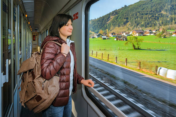 istock Traveling by train at the Alpine Railroad 534110974