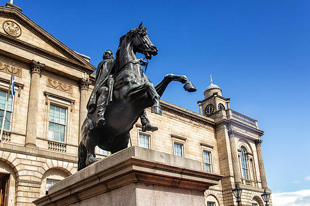 Edinburg, Scotland- Sep 29, 2024: The monument dedicated to William Ewart Gladstone, a prominent British statesman and four-time Prime Minister of the United Kingdom during the 19th century.