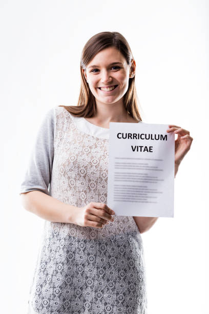 istock young woman showing her curriculum vitae 534112232