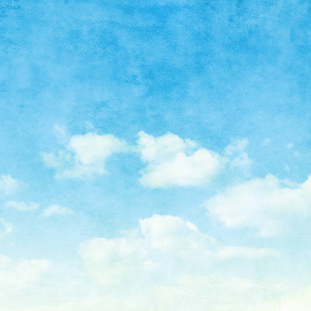 istock Blue sky with clouds in grunge style. 534116318