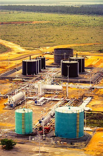 istock Oil recovery - Industrial gas compression plant 534117898