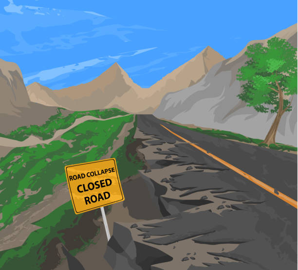 road ausblenden - stone asphalt road dirty stock-grafiken, -clipart, -cartoons und -symbole