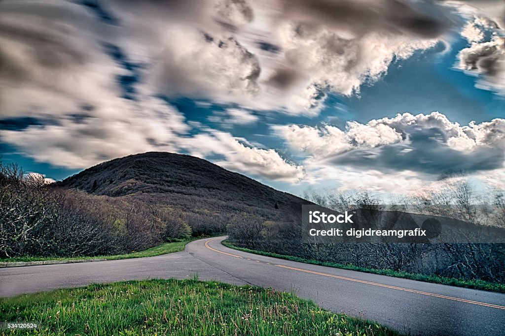 Springtime at Scenic Blue Ridge Parkway Appalachians Smoky Mount Springtime at Scenic Blue Ridge Parkway Appalachians Smoky Mountains Appalachia Stock Photo