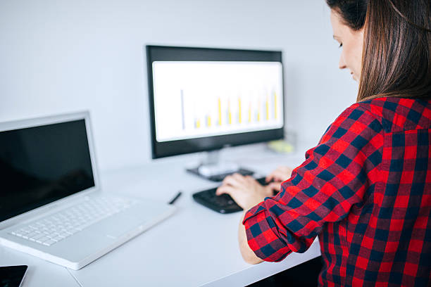 istock Hipster woman in the office 534120938