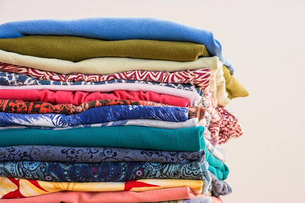 istock Stack of Colorful Knit Shirts 534123050