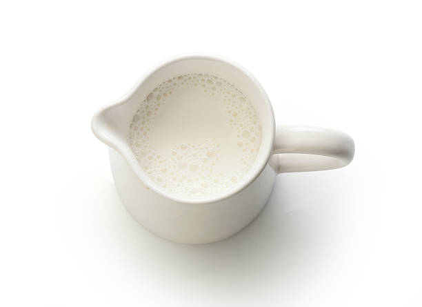 Milk jug with milk