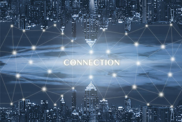 istock city and connection concept in blue tone 534125278