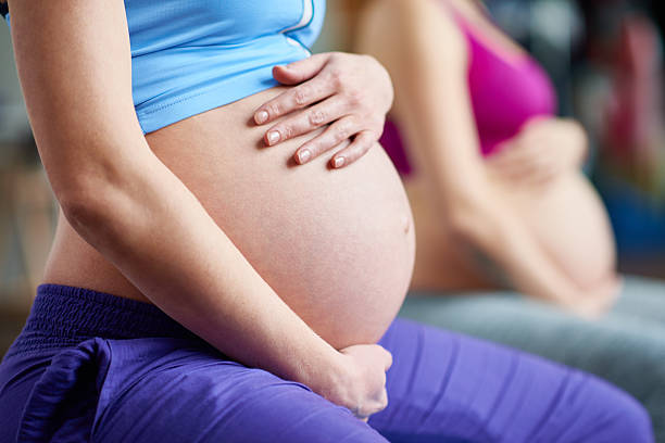 istock Pregnant woman training 534127086
