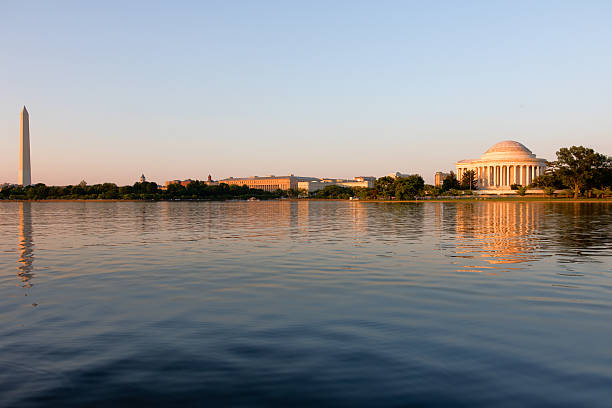istock Jefferson Memorial and Washington Monument at dusk in Washington DC 534127734