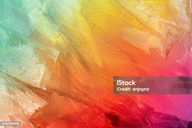 Textured Rainbow Painted Background Stock Photo - Download Image Now - Backgrounds, Paint, Textured