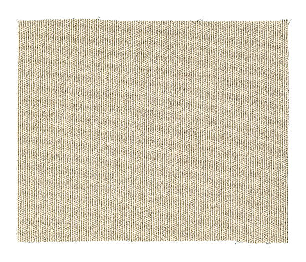 conexión aislado de fondo de textura de lona - textile burlap sewing patch fotografías e imágenes de stock
