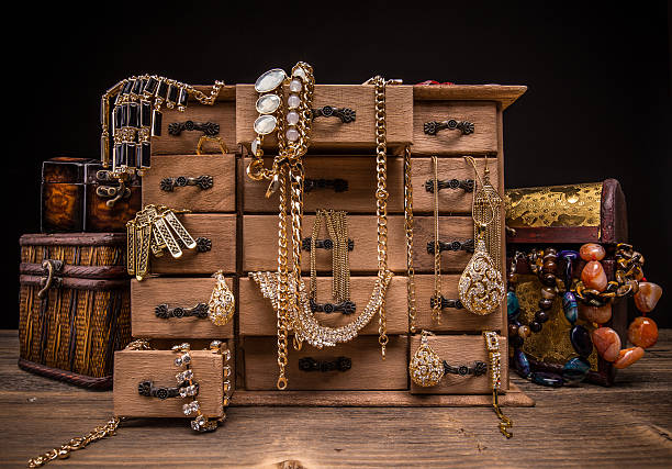 istock Vintage jewellery box 534131936