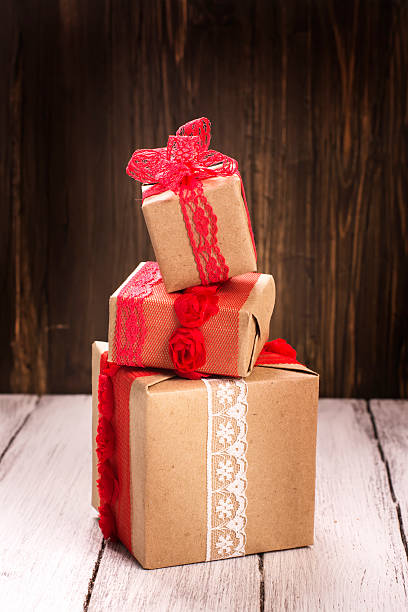 istock Pile of gift boxes. Valentines day concept 534132178