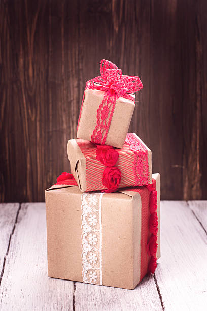 istock Pile of gift boxes. Valentines day concept 534132280