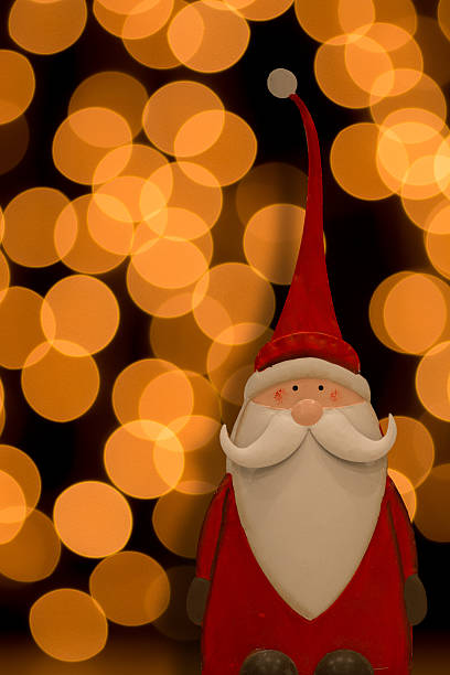 istock Santa Claus against a background golden circles 534132839