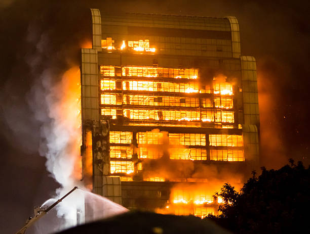 istock 15/12/2013  Guangzhou China building on fire / big fires /news 534133463