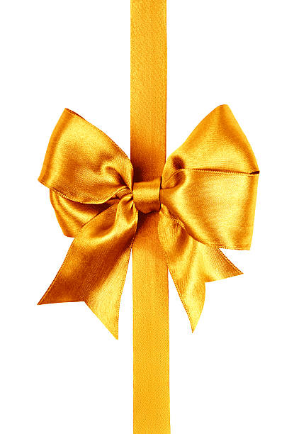 istock golden bow photo made from silk 534133805