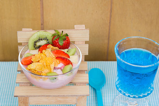 istock ice yogurt and fruits in cup style 534134396