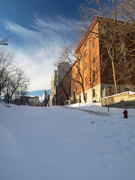 istock Snow street Montreal 534135353