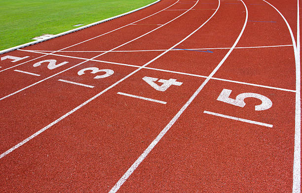 istock Track for running in the stadium. 534135740