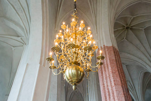 Lights inside a church Lights inside a church anglican eucharist stock pictures, royalty-free photos & images