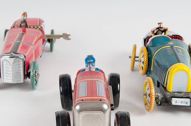 istock Successful toy car winning the race 534138396