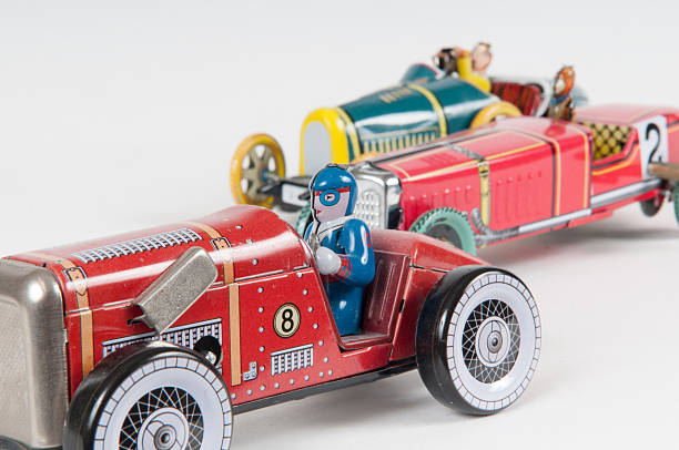 istock Successful toy car winning the race 534138478