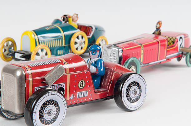 istock Successful toy car winning the race 534138546