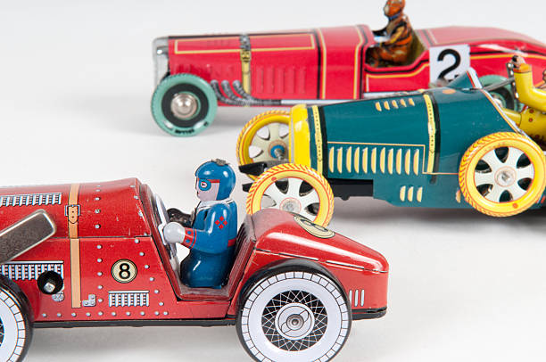 istock Successful toy car winning the race 534138942