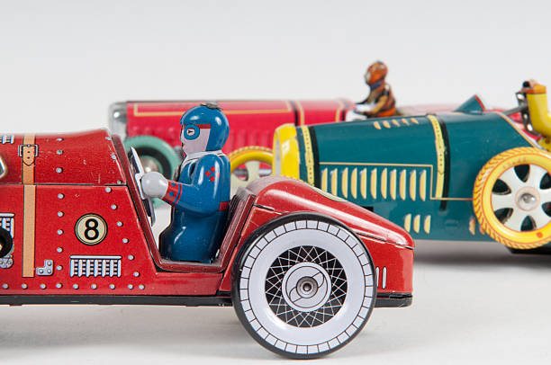istock Successful toy car winning the race 534139038