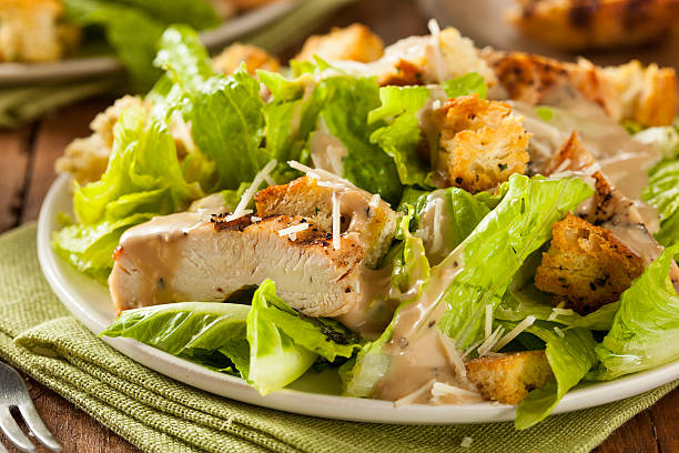 istock Healthy Grilled Chicken Caesar Salad 534139221