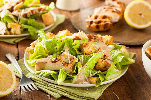 istock Healthy Grilled Chicken Caesar Salad 534139417