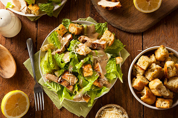 istock Healthy Grilled Chicken Caesar Salad 534139425