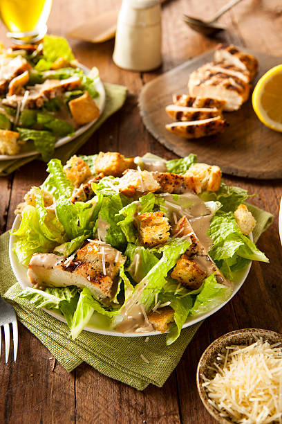 istock Healthy Grilled Chicken Caesar Salad 534139429