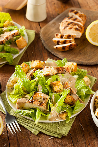 istock Healthy Grilled Chicken Caesar Salad 534139435