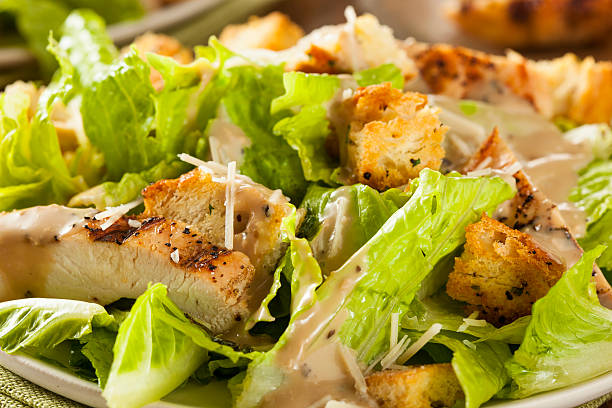 istock Healthy Grilled Chicken Caesar Salad 534139443