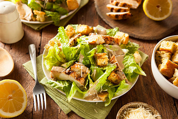 istock Healthy Grilled Chicken Caesar Salad 534139455