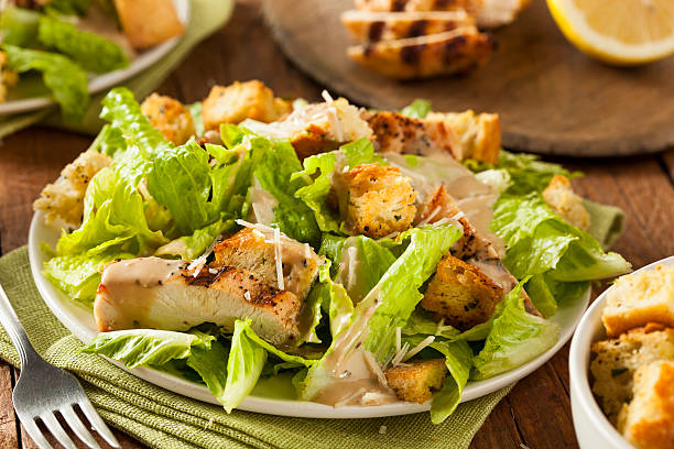 istock Healthy Grilled Chicken Caesar Salad 534139475
