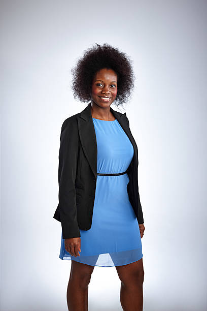 istock Beautiful african woman posing on white 534140343