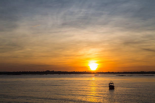istock orange mystic sunset on the sea 534155755