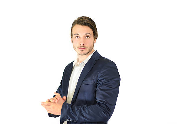 istock Confident young businessman looking at camera, isolated 534158301