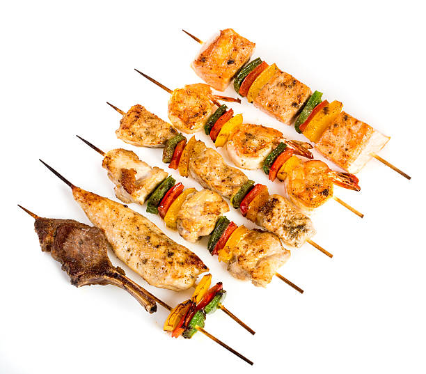istock Tasty grilled meat, shish kebab 534158487