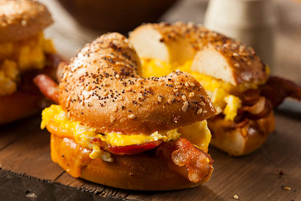 istock Hearty Breakfast Sandwich on a Bagel 534159707