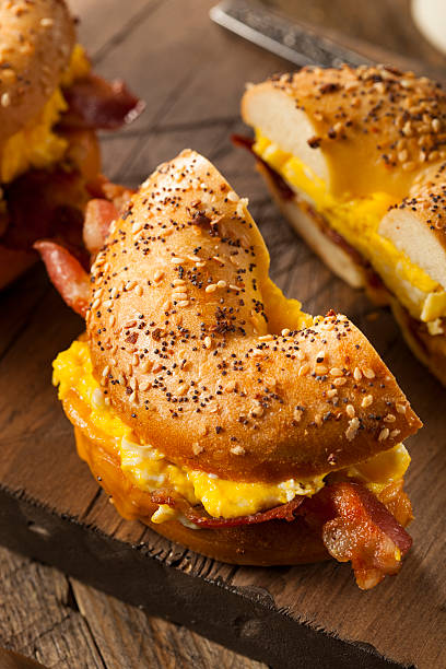 istock Hearty Breakfast Sandwich on a Bagel 534159709