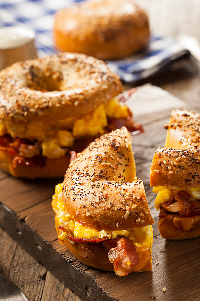istock Hearty Breakfast Sandwich on a Bagel 534159711