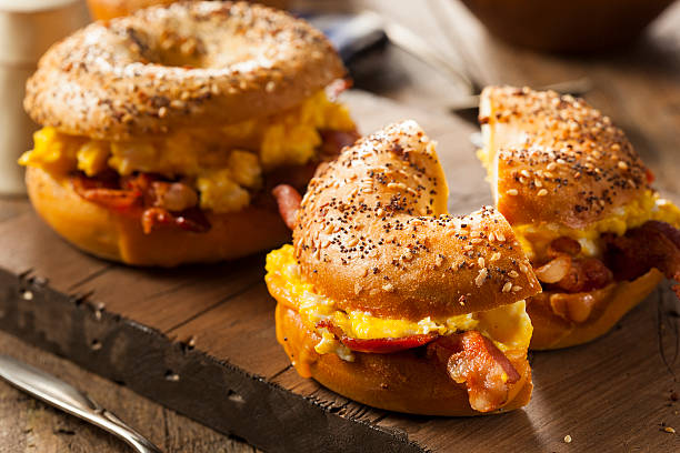 istock Hearty Breakfast Sandwich on a Bagel 534159713