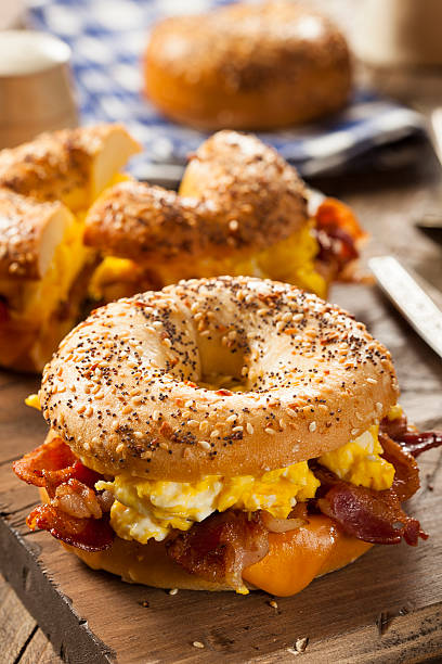 istock Hearty Breakfast Sandwich on a Bagel 534159723
