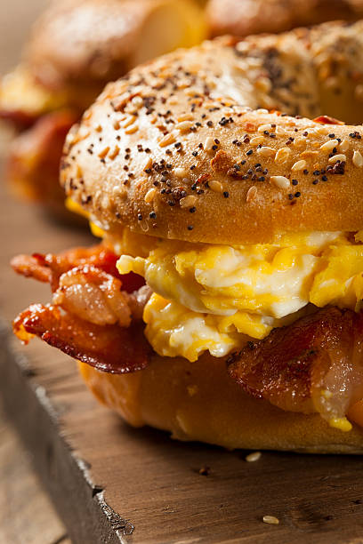 istock Hearty Breakfast Sandwich on a Bagel 534159733