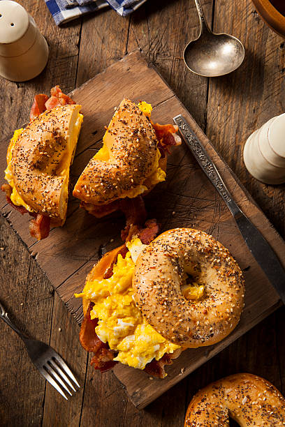istock Hearty Breakfast Sandwich on a Bagel 534159735