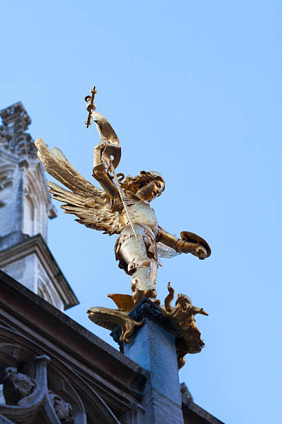 istock Golden sculpture of Michael 534161991